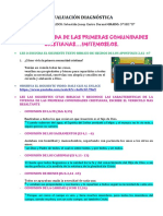 Evaluación Diagnóstica 3° Grado