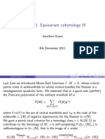 Lecture 21: Equivariant Cohomology III: Jonathan Evans