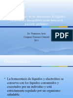 Enfoque Práctico Del Desequilibrio de Líquidos y Electrolitos en El Paciente Quirúrgico