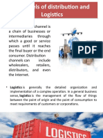 Channels of Distribution and Logistics