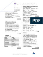 Upper Intermediate Quick Check Test 9A: Grammar