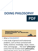 Doing Philosophy 1