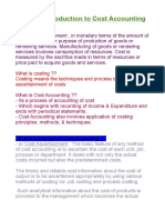 Unit 1 Introduction To Cost Accounting