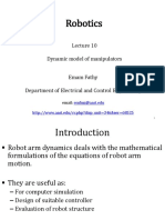 Robotics: Dynamic Model of Manipulators