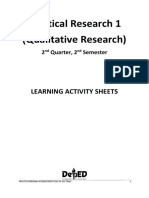 Practical Research 1 (Qualitative Research) : Learning Activity Sheets