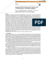 Evaluation of Integrated Fish Farming With Chicken and Vegetables in Silte District of Southern Ethiopia