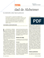 Enfermedad de Alzheimer: La Nutrición Como Factor Protector