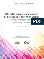 Diferentes Agrupaciones Católicas de Derecha en El Siglo XX en México