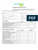 Facility Risk Assessment Questionnaire