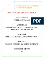 Analisis Del Capitulo 9 de La Ley Federal Del Trabajo.