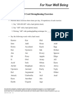 Vocal Cord Strengthening Exercises: X26029 (05/11) ©AHC Voice