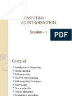 Soft Computing - An Introduction: Session - 1