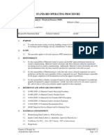 Standard Operating Procedure: Title: Materials Control - Work in Process (WIP) Approvals