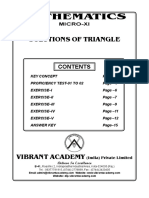 Solutions of Triangle