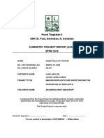 Chemistry Course Work 2019