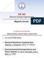 EE360 - Magnetic Circuits