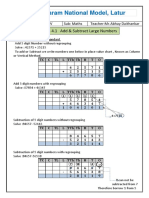 Sant Tukaram National Model, Latur: Chapter-4.1 Add & Subtract Large Numbers