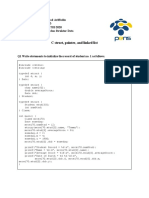 C Struct, Pointer, and Linked List