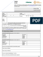 School Nursery Application Form