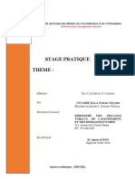 Rapport de Stage Professionnelle Et Pratique