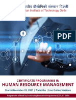 Iitd HRM Brochure