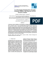 Computation of Developing Turbulent Flow Through A Straight Asymmetric Diffuser With Moderate Adverse Pressure Gradient