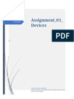 Assignment - 01 - Devices: Girum Tesfaye Gedecho