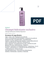 Informacion INCI-kirkland Shampoo