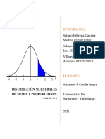 Solución Del Taller DISTRIBUCIÓN MUESTRALES DE MEDIA Y PROPORCIONES.