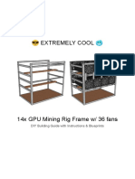 EXTREMELY COOL DIY 14x GPU Mining Rig Frame Instructions Blueprints v1.1