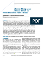 Early Disease Classification of Mango Leaves Using Feed-Forward Neural Network