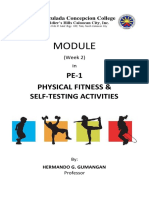 PE-1 Physical Fitness &: Self-Testing Activities