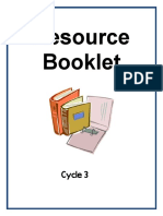 1 Resource Booklet Cycle 3