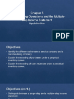 Chapter 5 - Merchandising Operations and The Multiple-Step Income Statement