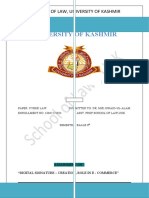 Assignment Cyber Law E.N 54