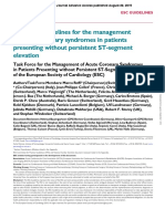 NSTEMI ESC Guidelines 2015