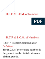 HCF & LCM