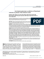 (19330693 - Journal of Neurosurgery) Decompressive Hemicraniectomy - Predictors of Functional Outcome in Patients With Ischemic Stroke