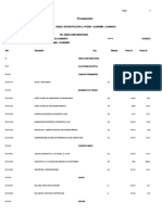 Presupuesto Obras Complementarias