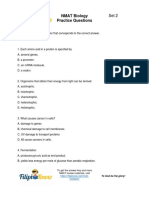 NMAT Biology Practice Questions Set 2