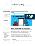 Capital Budgeting