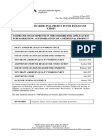 Guideline On Excipients in The Dossier For Application