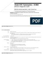 Powertrain DTC Summaries - EOBD: Quick Reference Diagnostic Guide