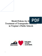 Model Policies For The Treatment of Transgender Students in Virginia's Public Schools