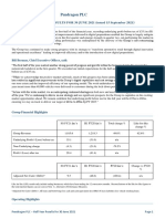 Pendragon PLC - FY21 HY Results