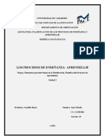 Planificación de Los Procesos de Enseñanza Actividad 2