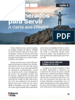 Regenerados para Servir: A Carta Aos Efésios