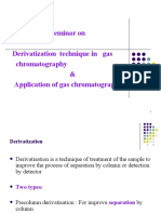 Seminar On Derivatization Technique in Gas Chromatography & Application of Gas Chromatography