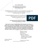 VA V Sebelius Marshall Amicus Brief of Gun Owners of America Et Al