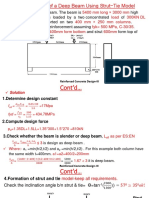 Example of Design of A Deep Beam Using Strut Tie Model